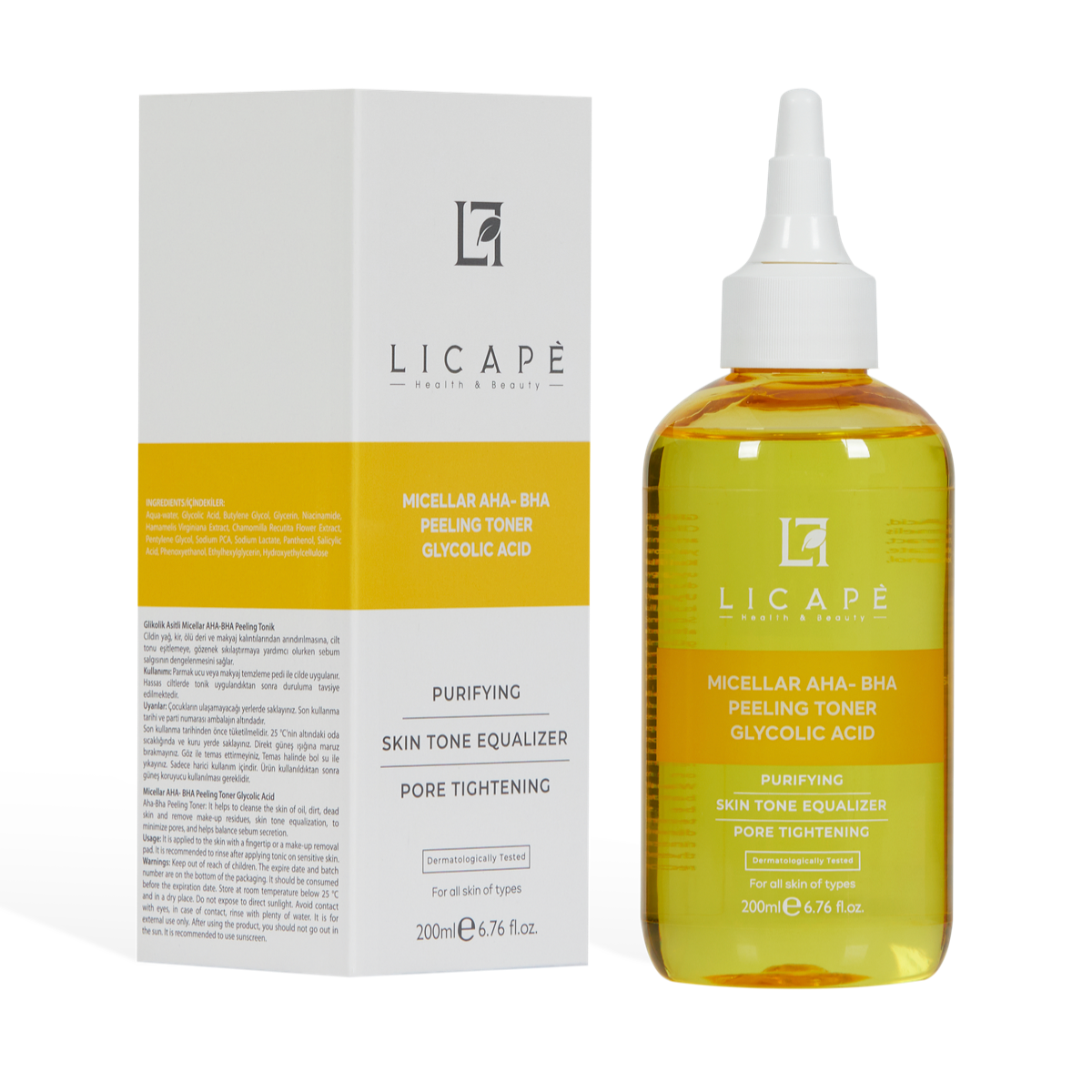 Micellar Glycolic Acid Aha-bha Peeling Tonic 200ml