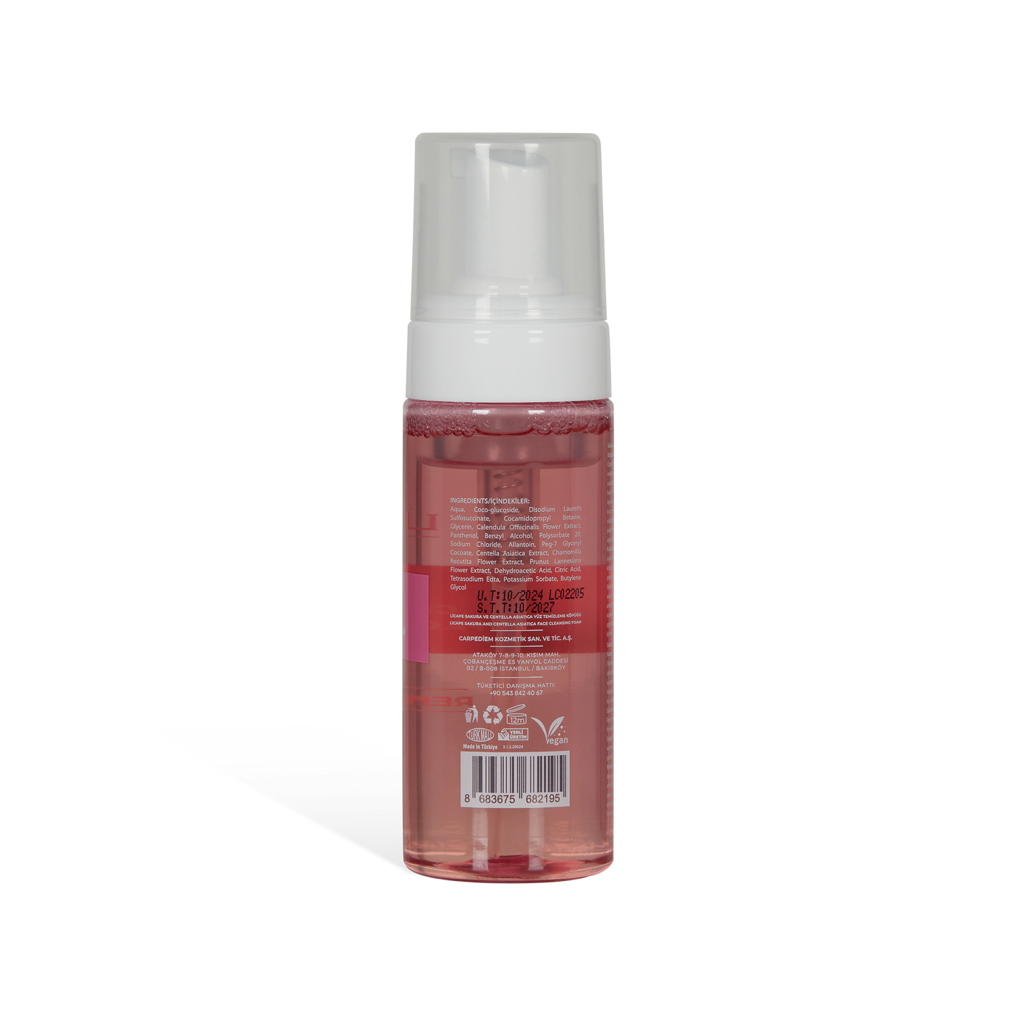 Sakura And Centella Acitica Facial Cleansing Foam 150ml