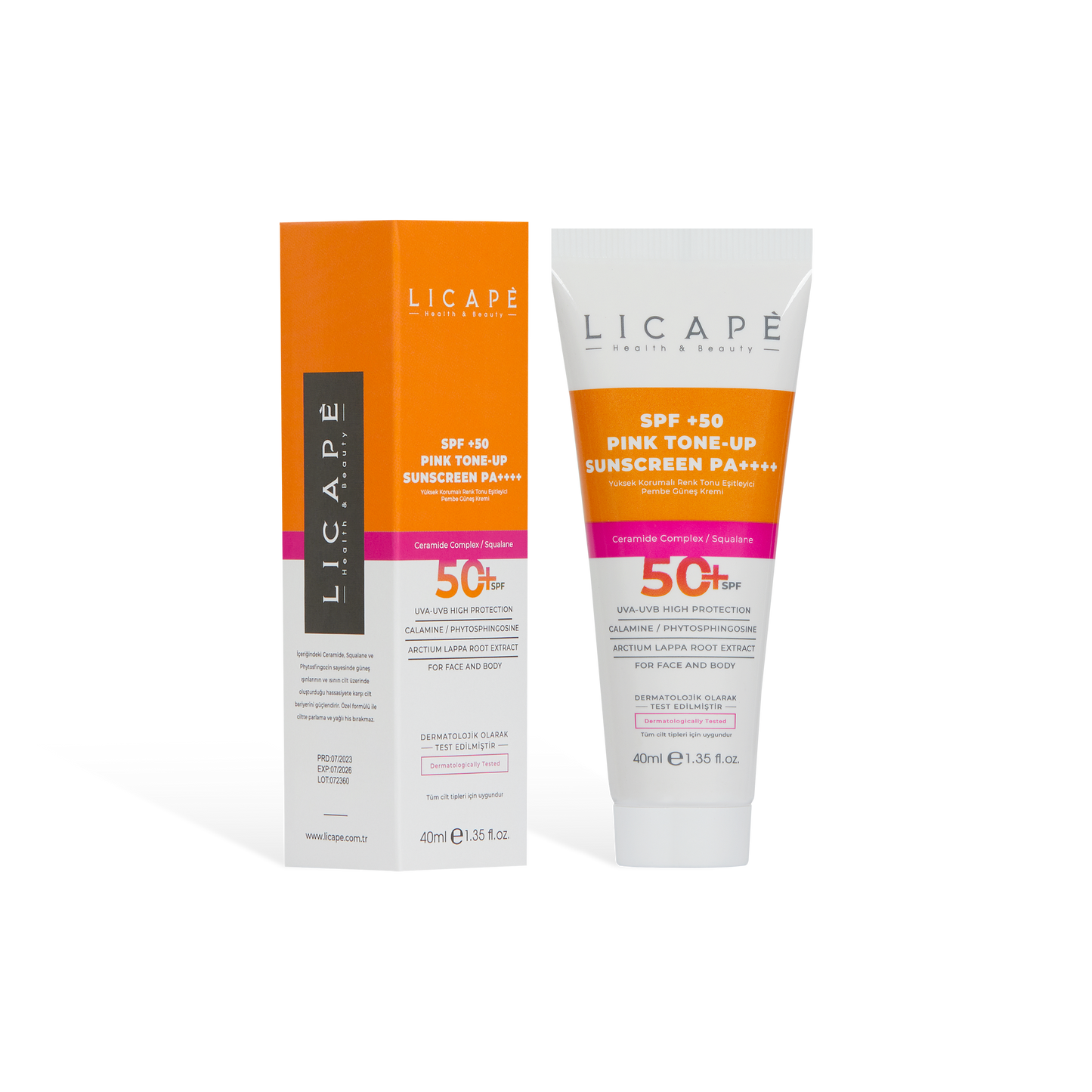 High Protection Color Tone Equalizer Pink - Pink Sun Cream 40 ml