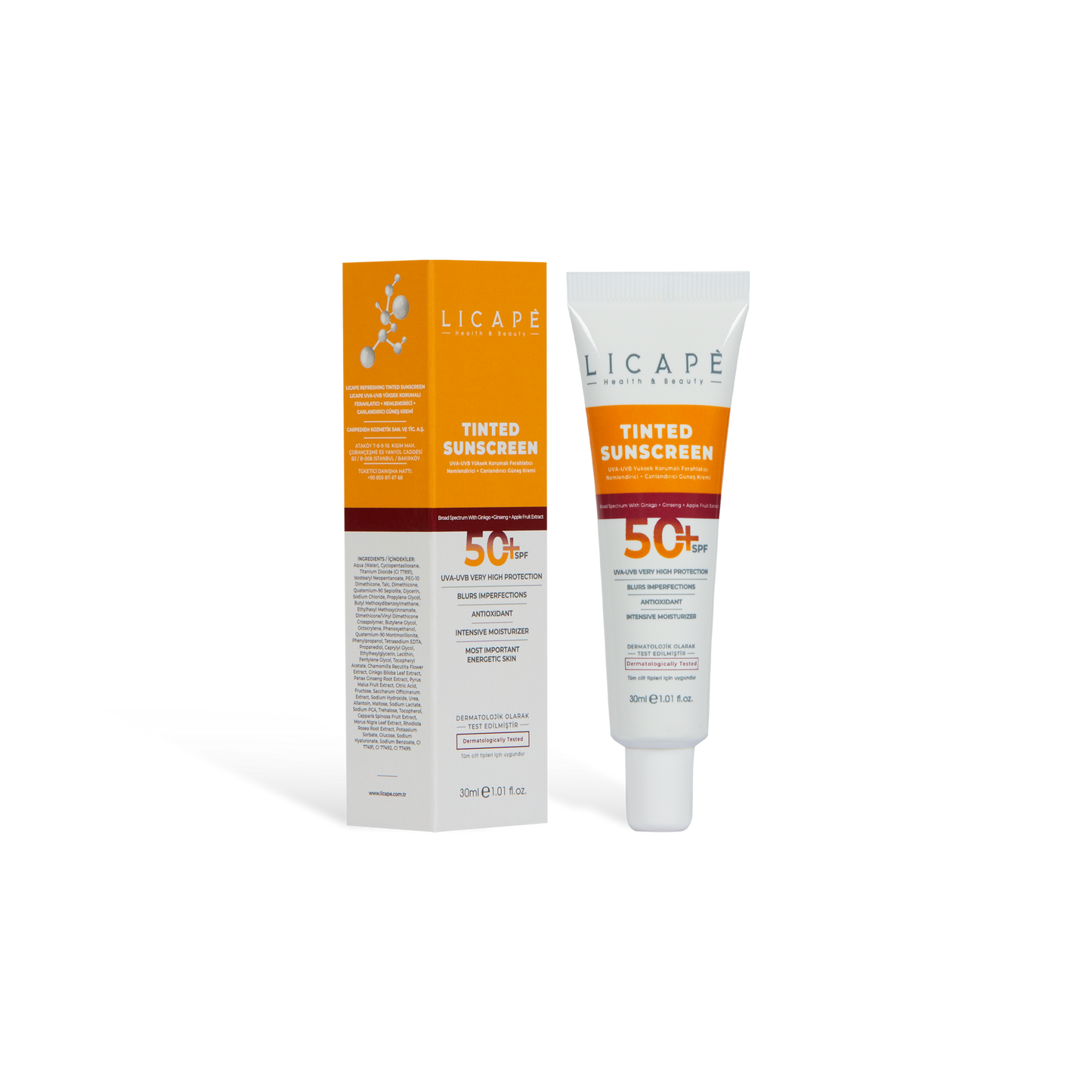 Yüksek Koruma Tinted (KAPATICI) 50 Spf Güneş Kremi