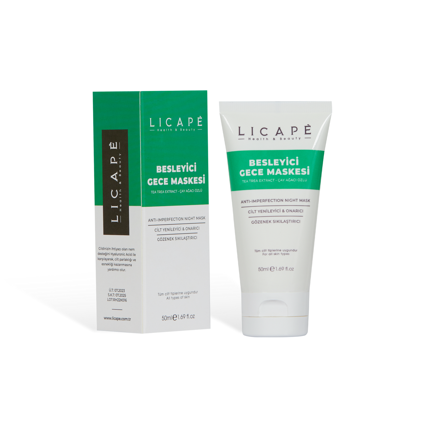 Besleyici Gece Maskesi ( Çay Ağacı Özlü ) 50ml