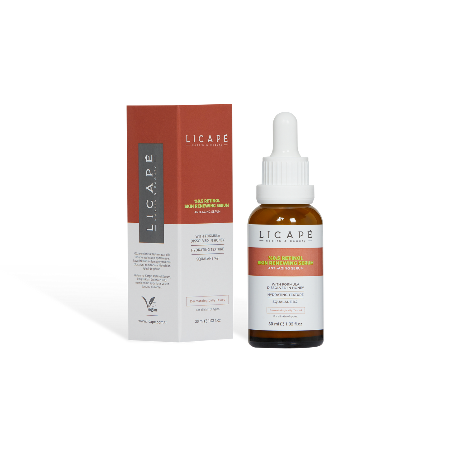 Cilt Yaşlanması Karşıtı Aydınlatıcı 2.aşama (%0,5) Retinol Serum