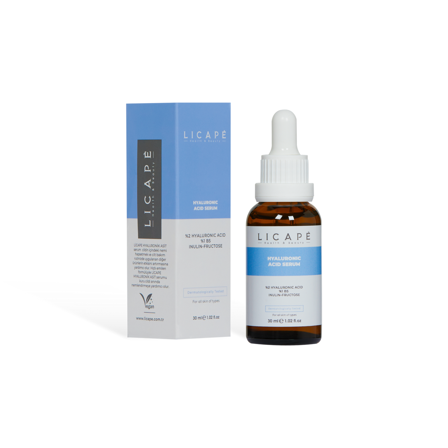 Moisturizing Brightening Plumping Hyaluronic Acid Panthenol B5 Peptide Serum
