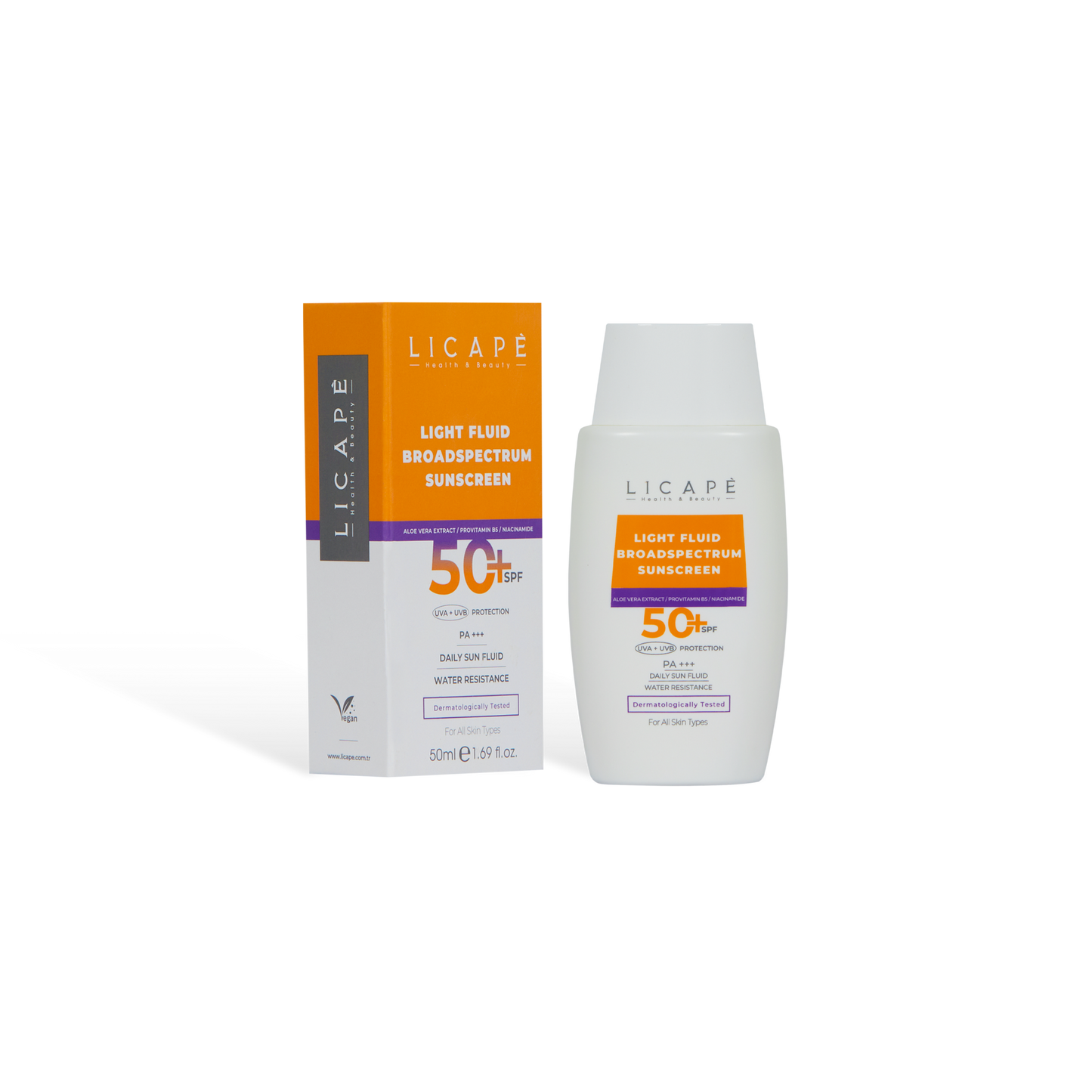 High Protection Water Resistant Suitable for All Skin Types 50 Factor Liquid Sun Cream 50 ml