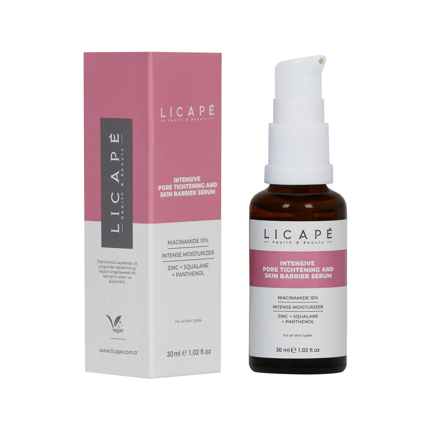 Gözenek Sıkılaştırıcı ve Cilt Bariyeri Güçlendirici Niacinamide %10 Serum 30ml