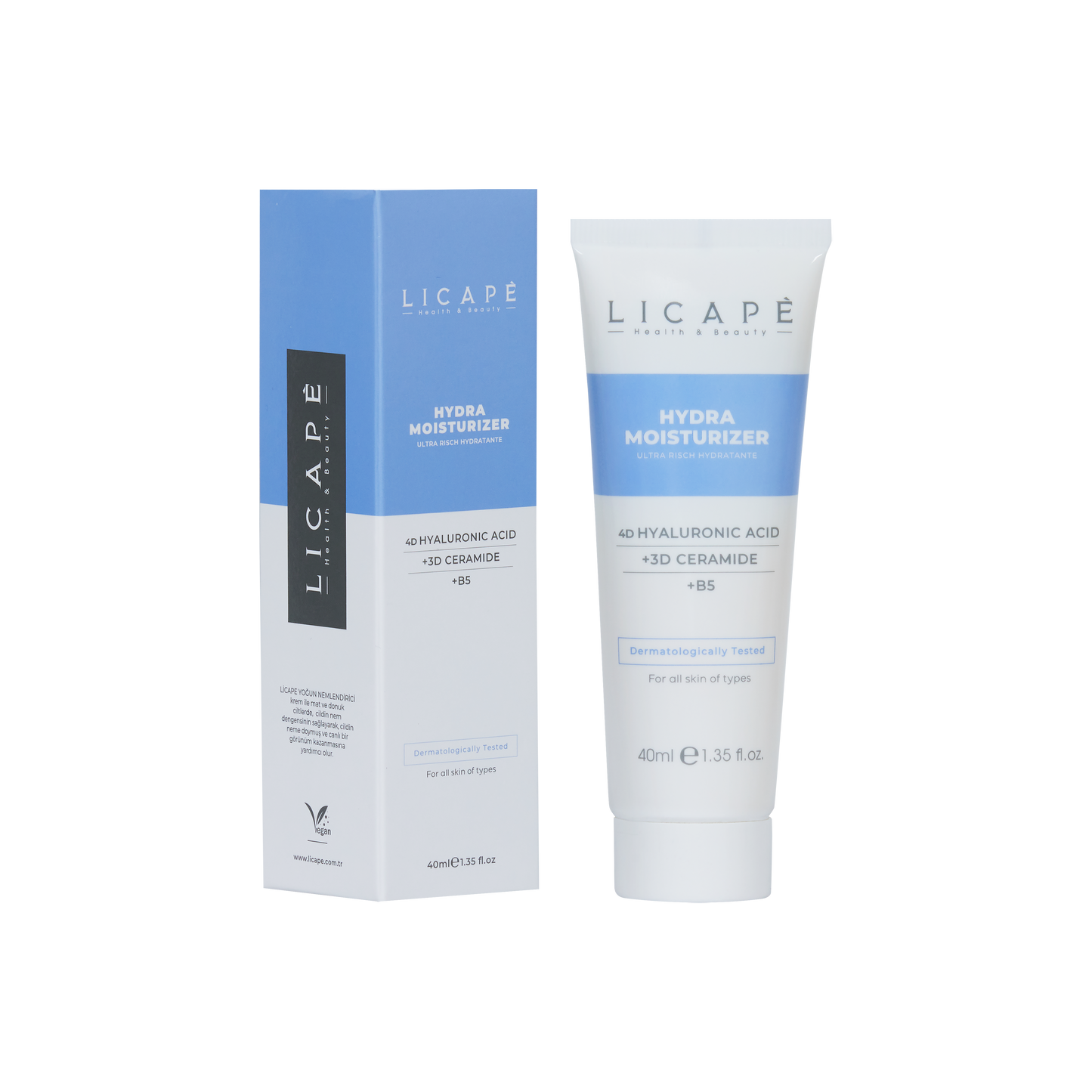 Intensive Moisturizing Brightening 4D Hyaluronic Acid Water Based Moisturizer Cream 40ml