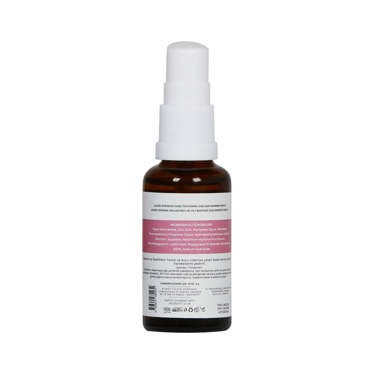 Gözenek Sıkılaştırıcı ve Cilt Bariyeri Güçlendirici Niacinamide %10 Serum 30ml